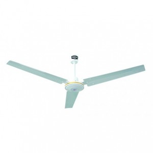 White 3-Blade Ceiling Fan 1200mm with Wall Control