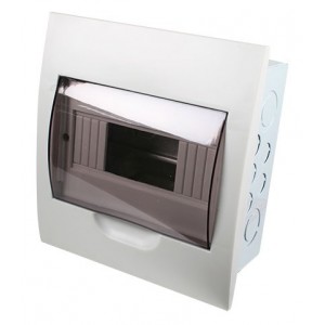White Din Db 8-WAY Flush With Door And Tray