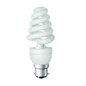 15W 230V Spiral Compact Fluorescent Lamp Warm White E27