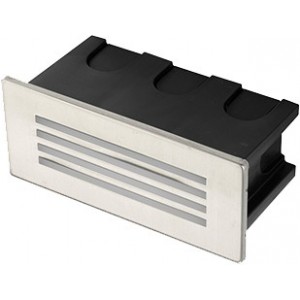 230VAC Warm White LED Recessed Wall Light IP65 123 X 53
