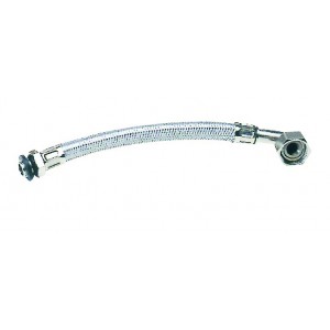 1" BSP x 600mm Stainless Steel Reinforced Flexible Hose