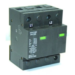 2P 330V 20kA 10/350 Class 1+2 Surge Arrester
