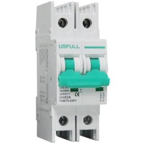 25A 2P 600VDC 6KA Pv Mcb