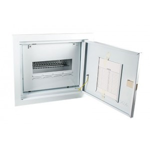 16-Way White Steel Flush 13mm MCB DB C/W Door IP42