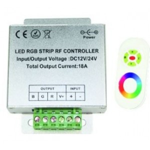 12VDC RGB Controller with Colour Wheel Touch Remote