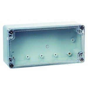 Polycarbonate Enclosure with Clear Lid 200x120x75 IP65