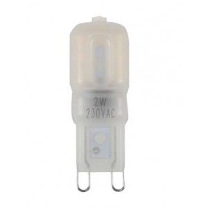2W G9 LED Lamp 230VAC Cool White - 2 Pack
