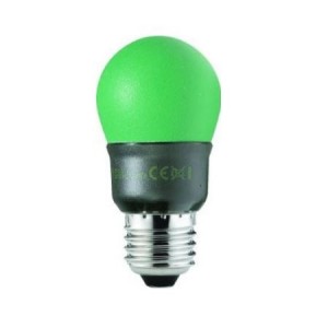 Green E27 Golf Ball Softlight 7W 230V 8000hrs
