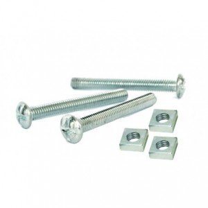 6x60 Gutter Bolts with M6 Square Nuts - Pack of 25