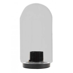 PMMA Jam Jar Clear E27 Black Base with 20W CFL Warm White