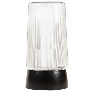 Clear PMMA Jam Jar Light with E27 Black Base and 9W CFL Cool White