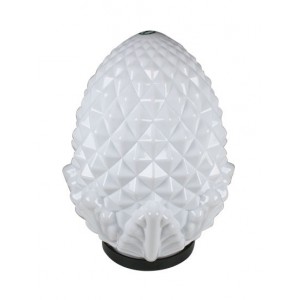 Ø250 PMMA Opal Pineapple Lampshade Complete with Base and Lampholder