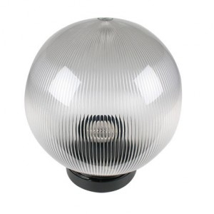 Ø200 PMMA Clear Prismatic Lampshade with Base and Lampholder