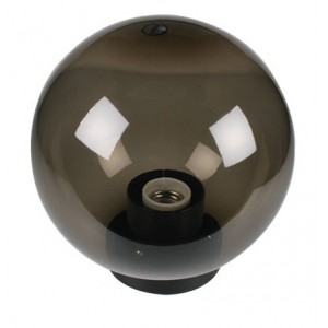 Ø200 PMMA Smoky Lampshade with Base and Lampholder