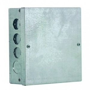 Galvanised Draw Box with All Round Knockouts 9x9x3