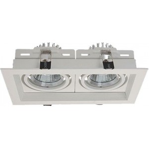 230VAC CCT Grille LED Downlight 2 x 7W