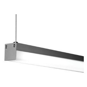230VAC 28W LED Aluminium Light Cool White with Suspension Kit 1500x30x36mm