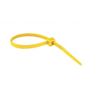 UV Yellow Cable Ties - 140L x 2.5W (100 Pack)