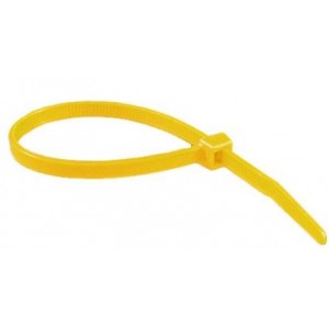 UV Yellow Cable Ties 150L x 3.5W - Pack of 100