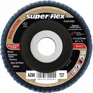 DIY Flap Disc Ø115mm Hole 22mm Grit AZ60