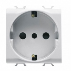 Chorus 2M 2P+E Italian/German 16A 250V Socket White