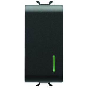 Chorus 1-WAY 1P 16AX Illuminable Switch Black