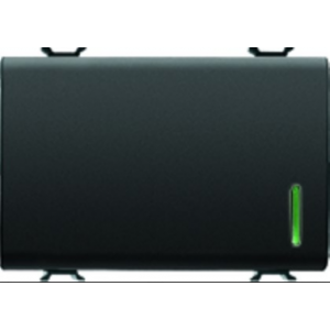 2-Way Switch - 3M 1P 16AX Illuminated Located Black