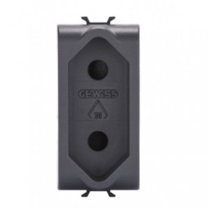 Chorus SOCKET-OUTLET 1M 2P 10A Israeli Std Black
