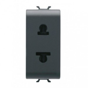 Chorus 1M 2P+E Euro-USA 15A 250/125V Socket Black