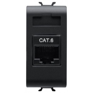 Chorus 1M RJ45 Cat 6 UTP Connection Cable Black