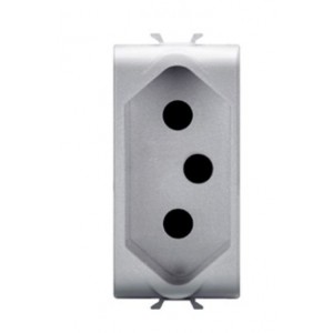 Chorus SOCKET-OUTLET 1M 2P+T 16A New Sa Std Titanium