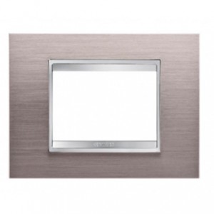 Lux Plate 3P Metal Bruched Aluminium
