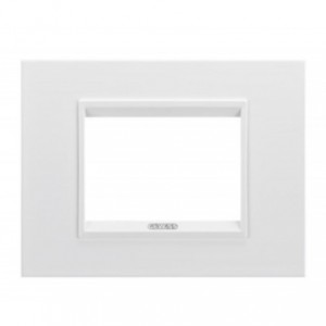 Lux Plate 3P Metal White Monochrome