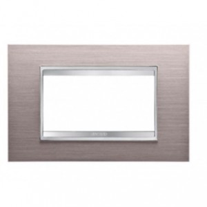 Lux Plate 4P Metal Brushed Aluminium