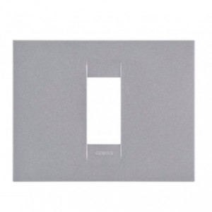 Geo Plate 1-GANG Titanium