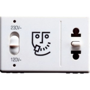 230/120V Euro/USA Shaver Socket