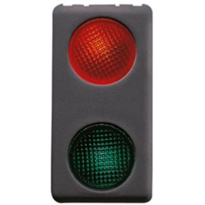 Double Indicator Light Red/Green 230V SY/BK