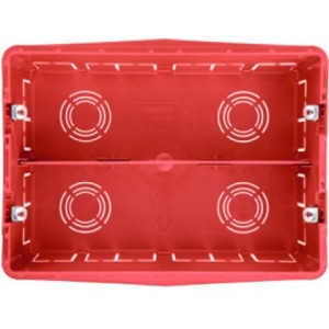 12-Gang Flush Box with Metal Fixing Support