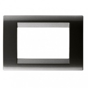 Playbus 2 Gang Metallic Slate Plate