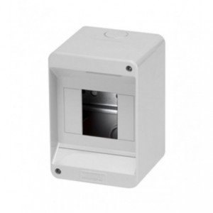 Grey Surface Distribution Board 1x4M No Door IP40