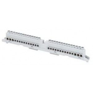 2Pole Insulated Neutral and Earth Terminal Block (2x16)+(7x10)