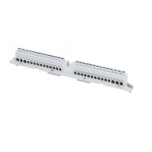 2Pole (3x16)+(11x10) Insulated Neutral and Earth Terminal Block