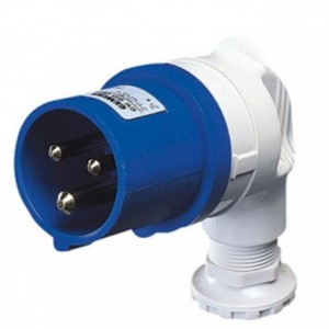 32A 2P+E 230V 90 Degree Plug IP44 6H
