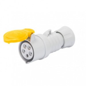 16A 2P+E 110V Connector IP44 4H Screwless