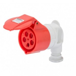 32A 3P+N+E 400V 90D Connector IP44 6H