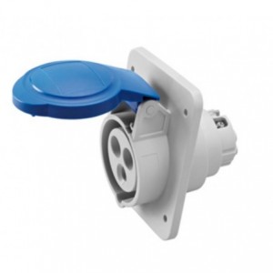 32A 2P+E 230V 10Deg Socket-Outlet IP44 6H