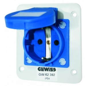 16A Schuko 230V IP54 Socket Outlet