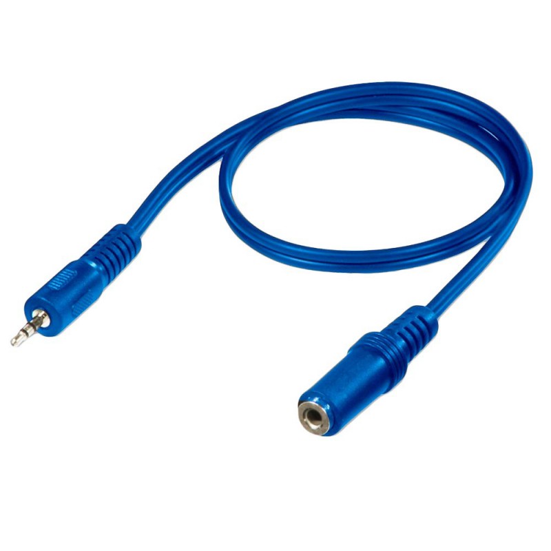 Astrum 0.2m 3.5mm Aux Extension Cable - Blue