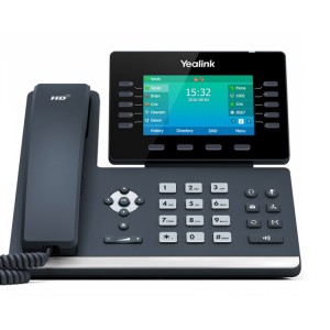 Yealink T54W - Mid-level phone 4.3" color display  fully adjustable 10 line keys  16 SIP accounts  27 memory keys Built-in Bluetooth  Wi-Fi Dual-port Gigabit Ethernet 1xUSB