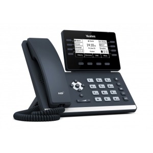 Yealink T53W - Entry-level phone  3.7" display  fully adjustable. 8 line keys  12 SIP accounts  21 memory keys Dual-port Gigabit Ethernet 1 USB Built-in Bluetooth  Wi-Fi